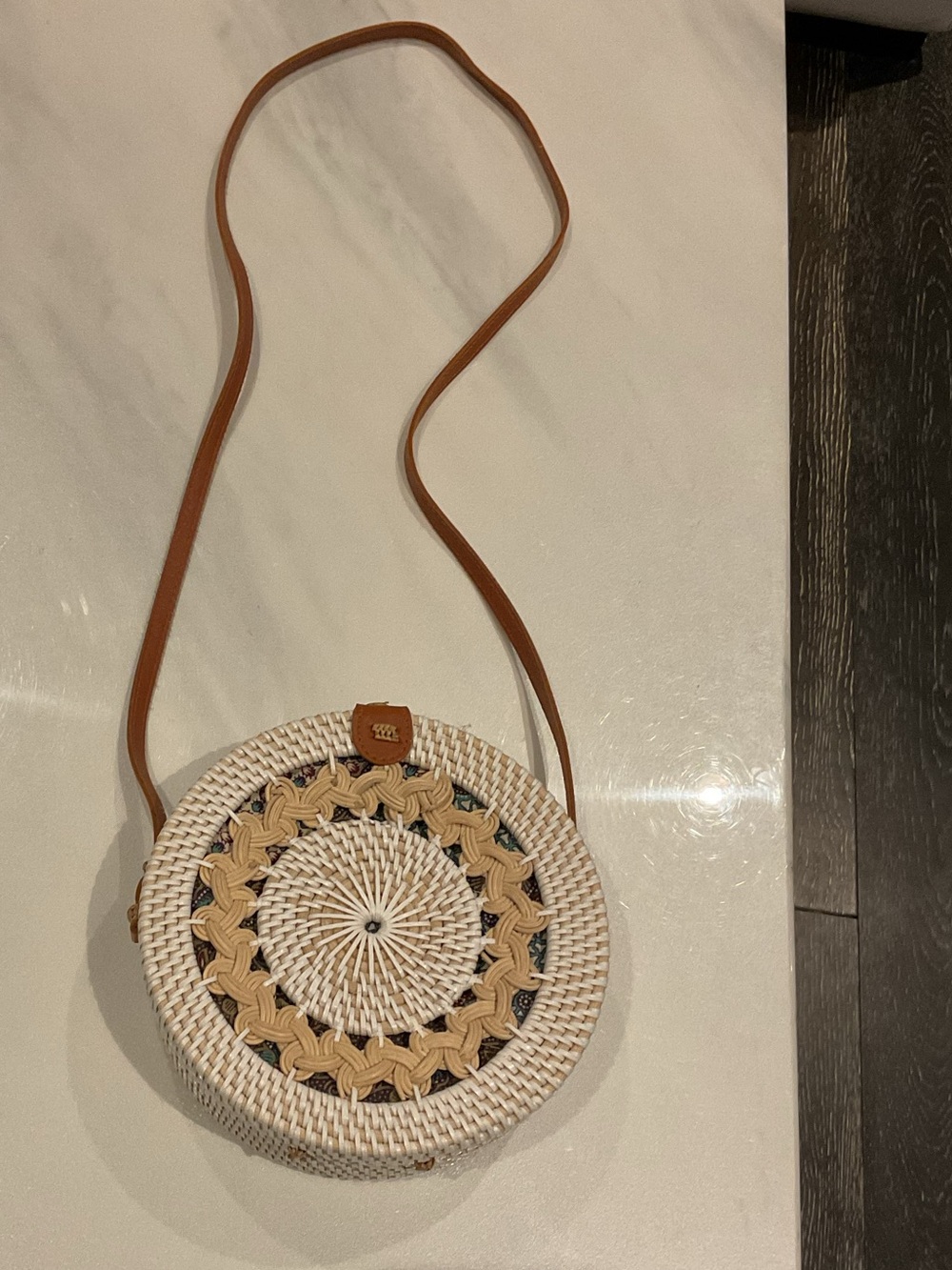 The Solstice Round Rattan Bag - Picture 3 of 4